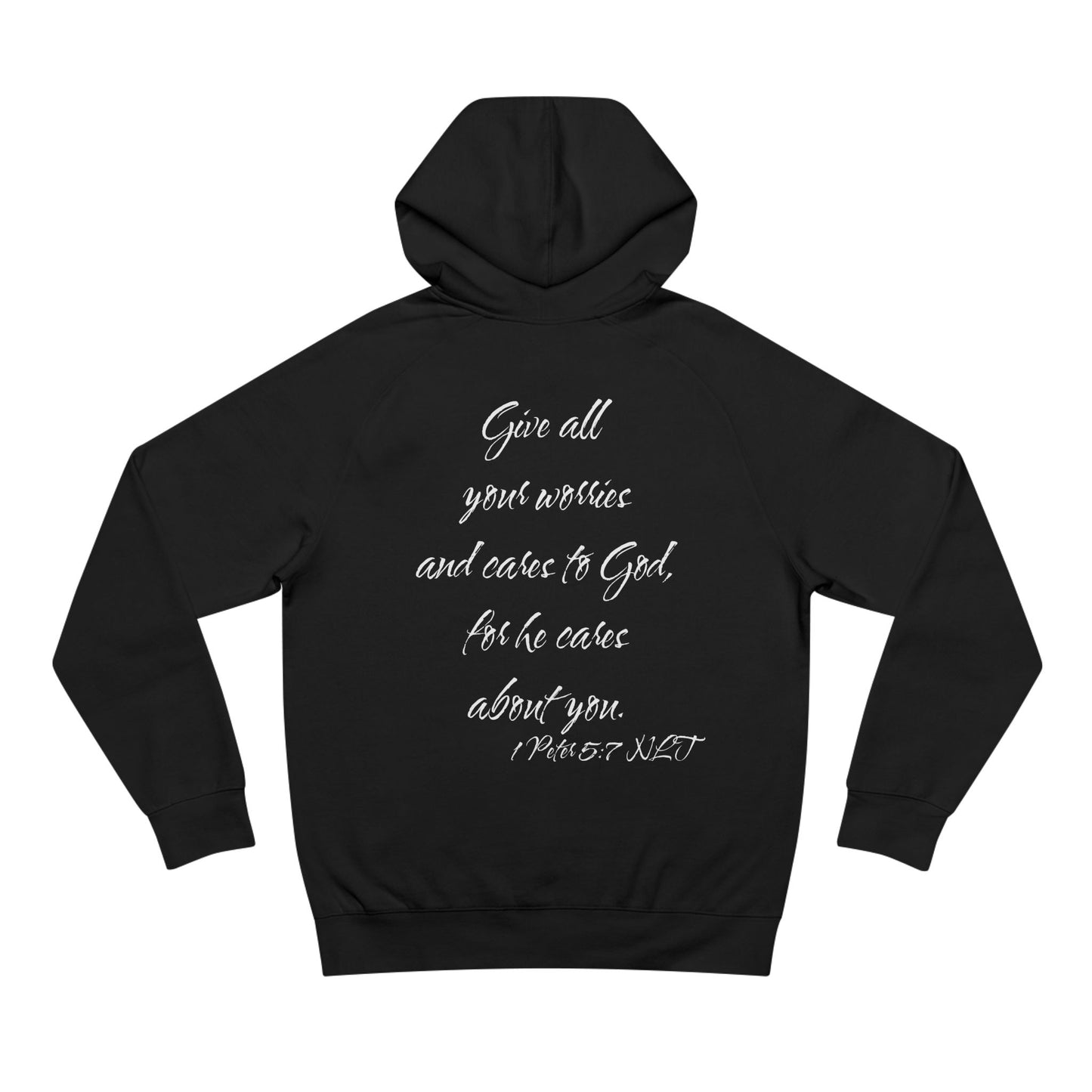 1 Peter 5:7 NLT Hoodie