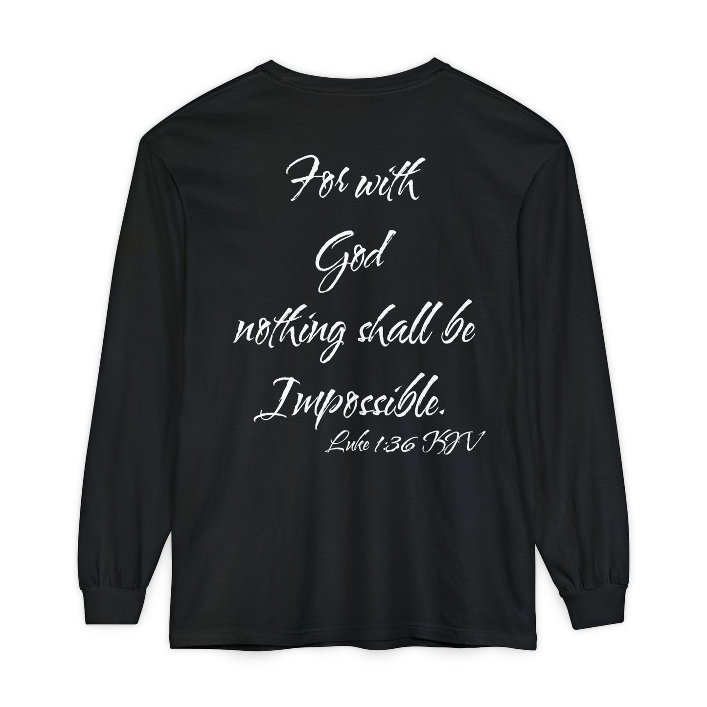 Luke 1:36 KJV Long Sleeve Shirt