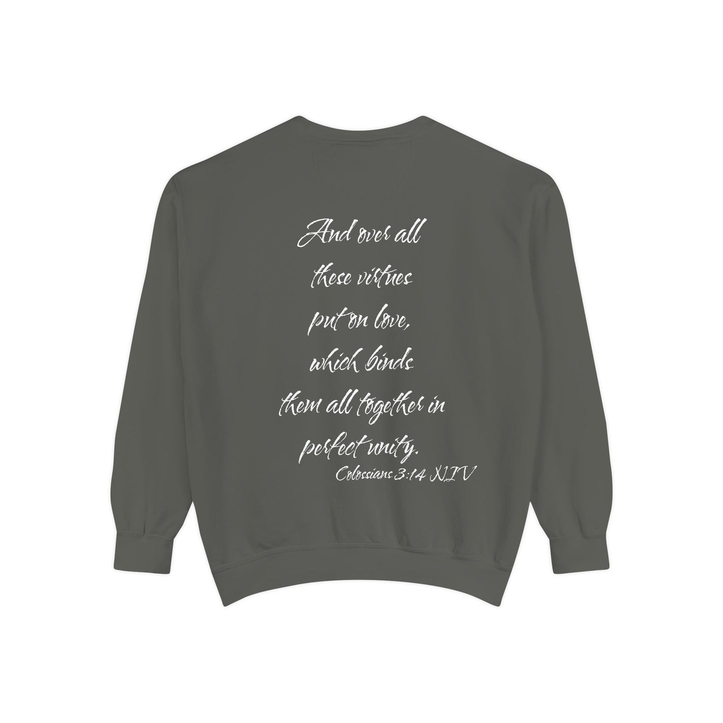 Colossians 3:14 NIV Sweatshirt