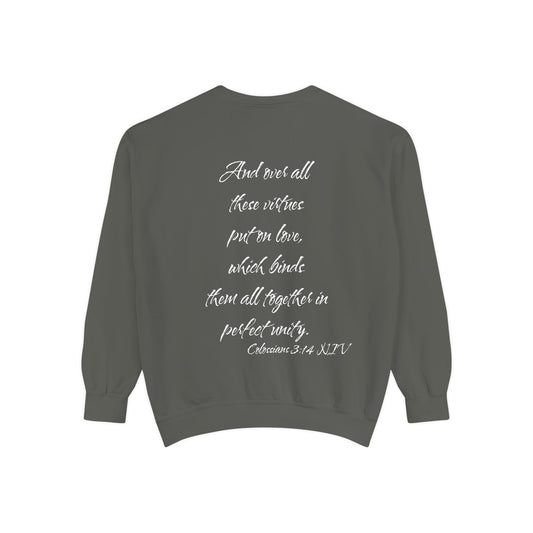 Colossians 3:14 NIV Sweatshirt