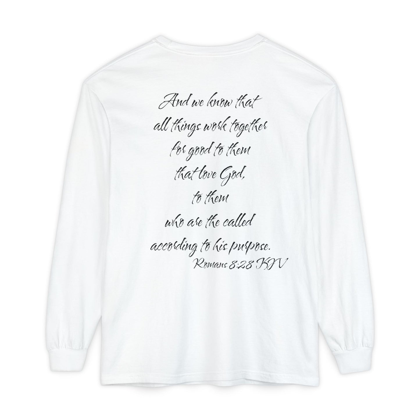 Romans 8:28 KJV Long Sleeve Shirt