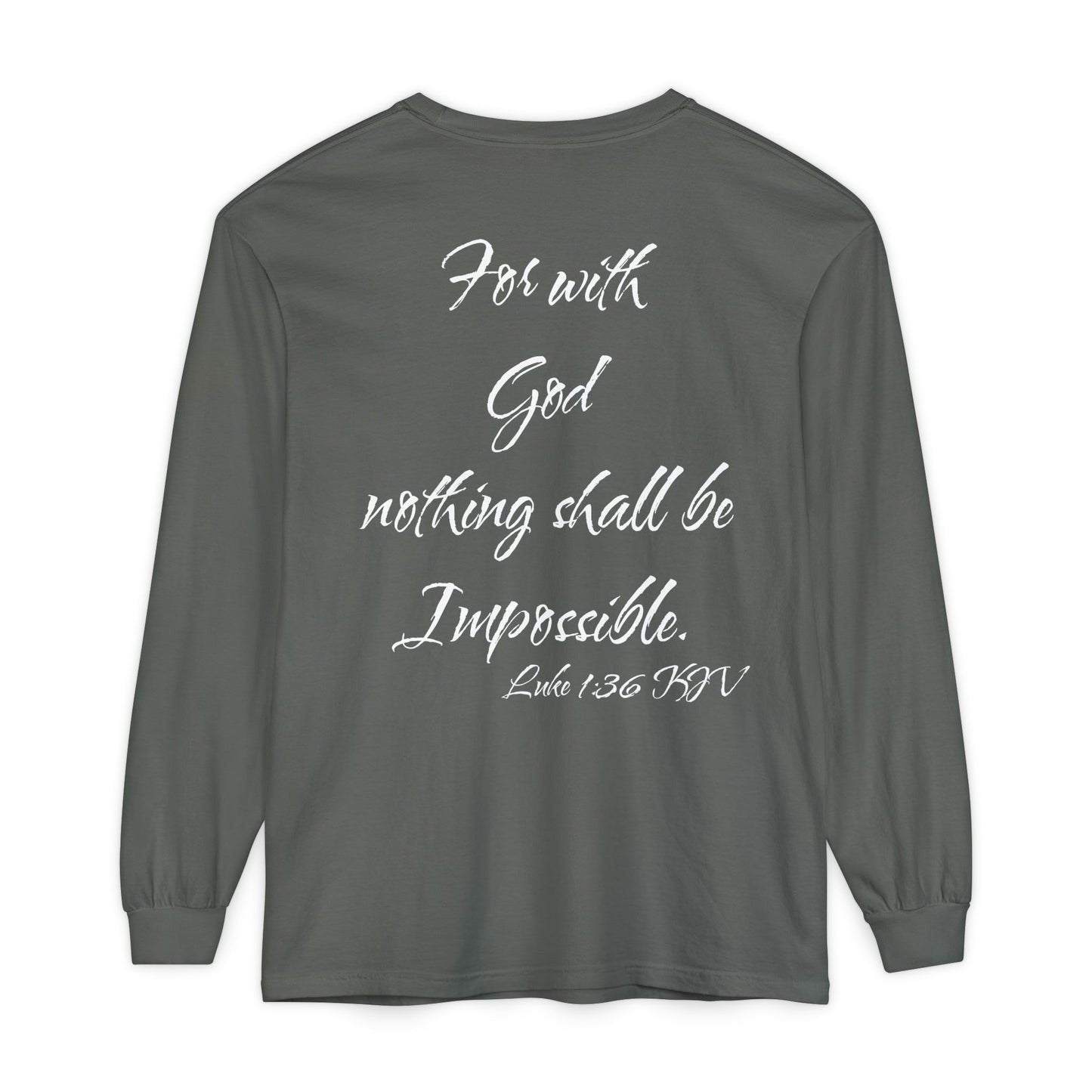 Luke 1:36 KJV Long Sleeve Shirt
