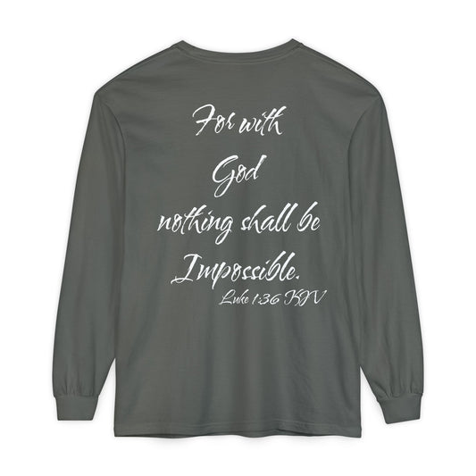 Luke 1:36 KJV Long Sleeve Shirt