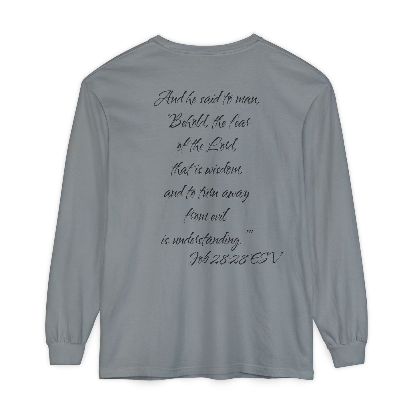 Job 28:28 ESV Long Sleeve Shirt