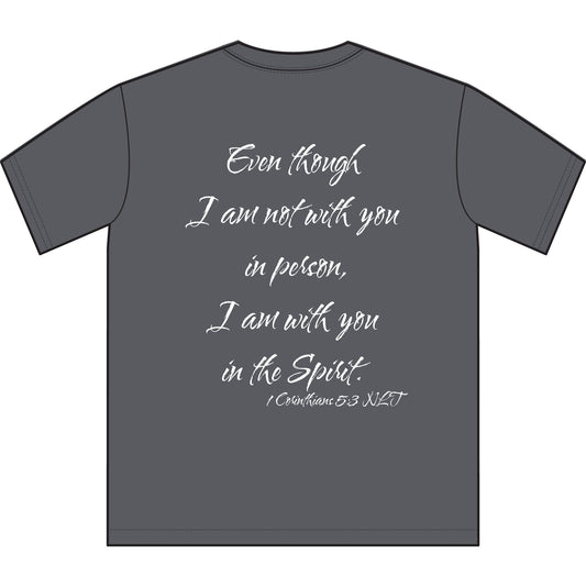 1 Corinthians 5:3 NLT T-Shirt