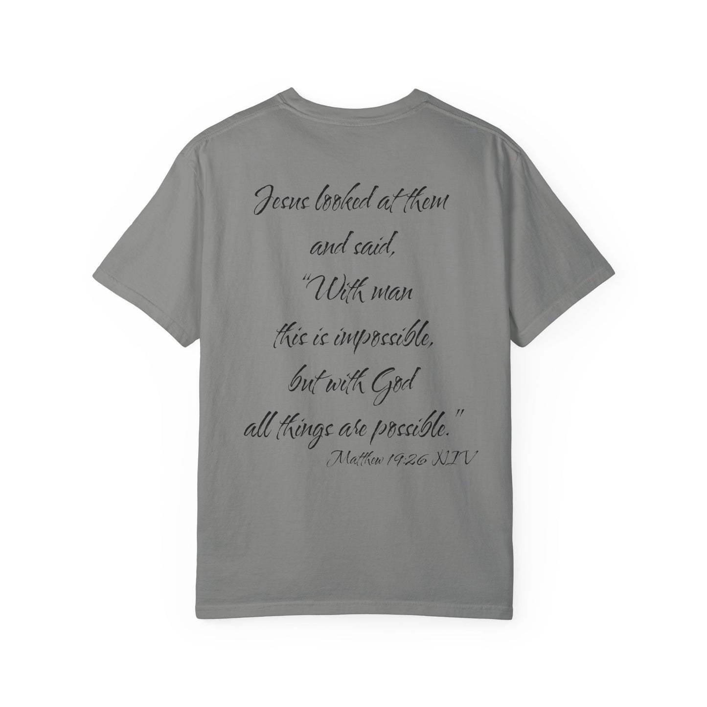 Matthew 19:26 NIV T-Shirt