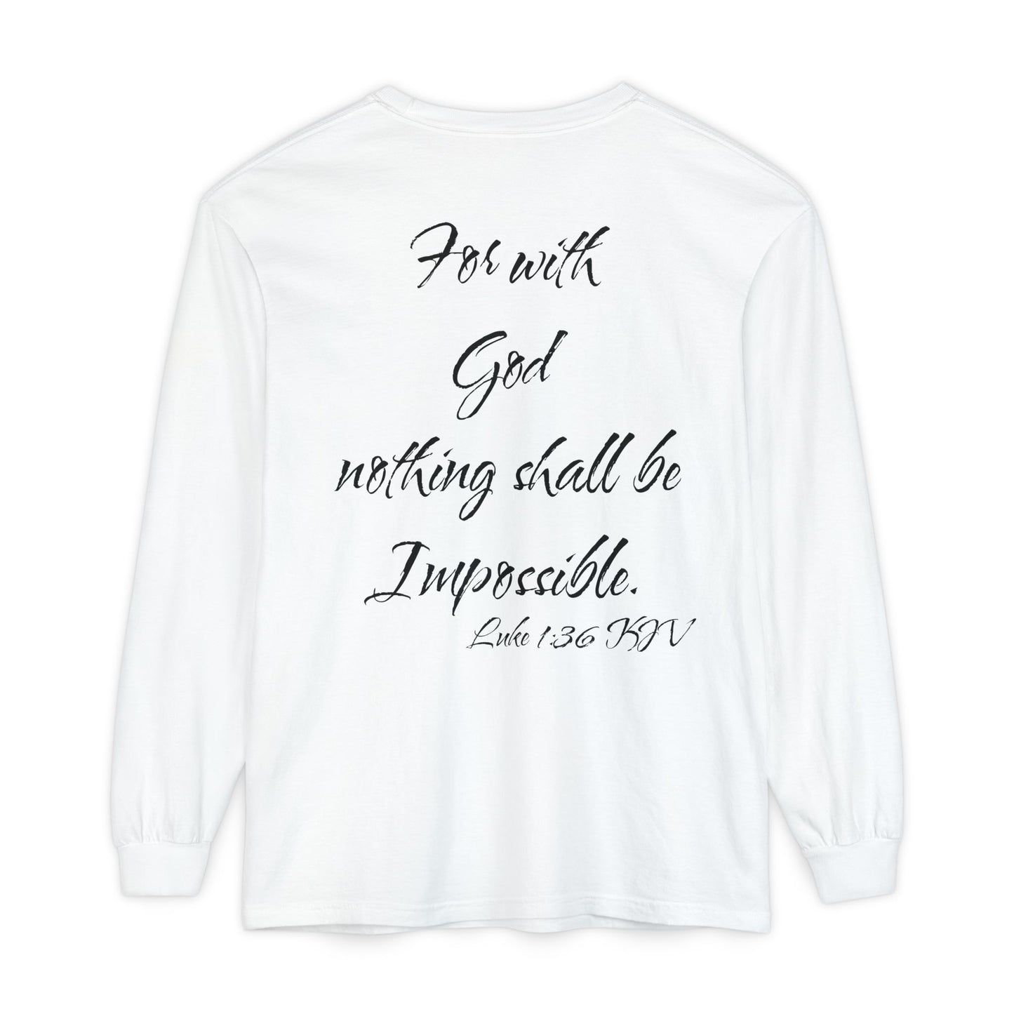 Luke 1:36 KJV Long Sleeve Shirt