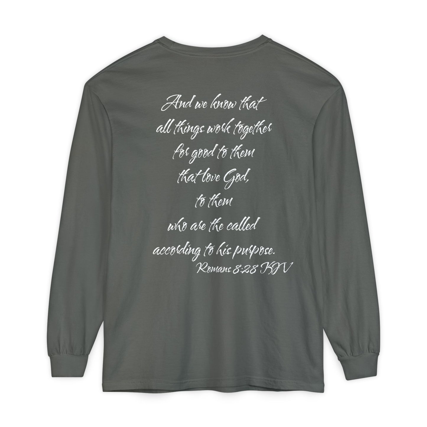 Romans 8:28 KJV Long Sleeve Shirt