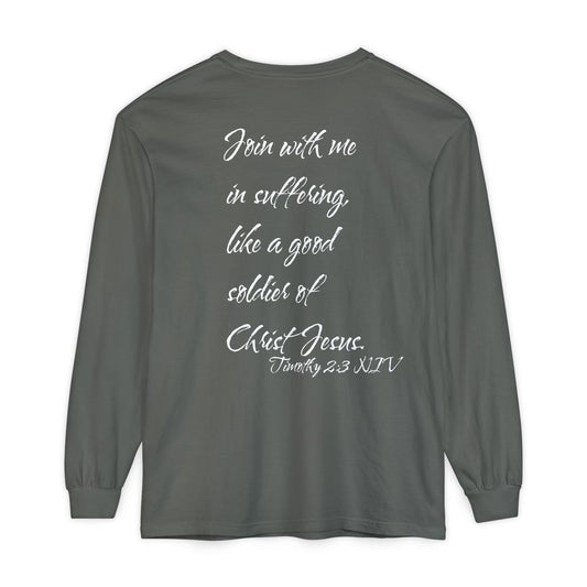 Timothy 2:3 NIV Long Sleeve Shirt