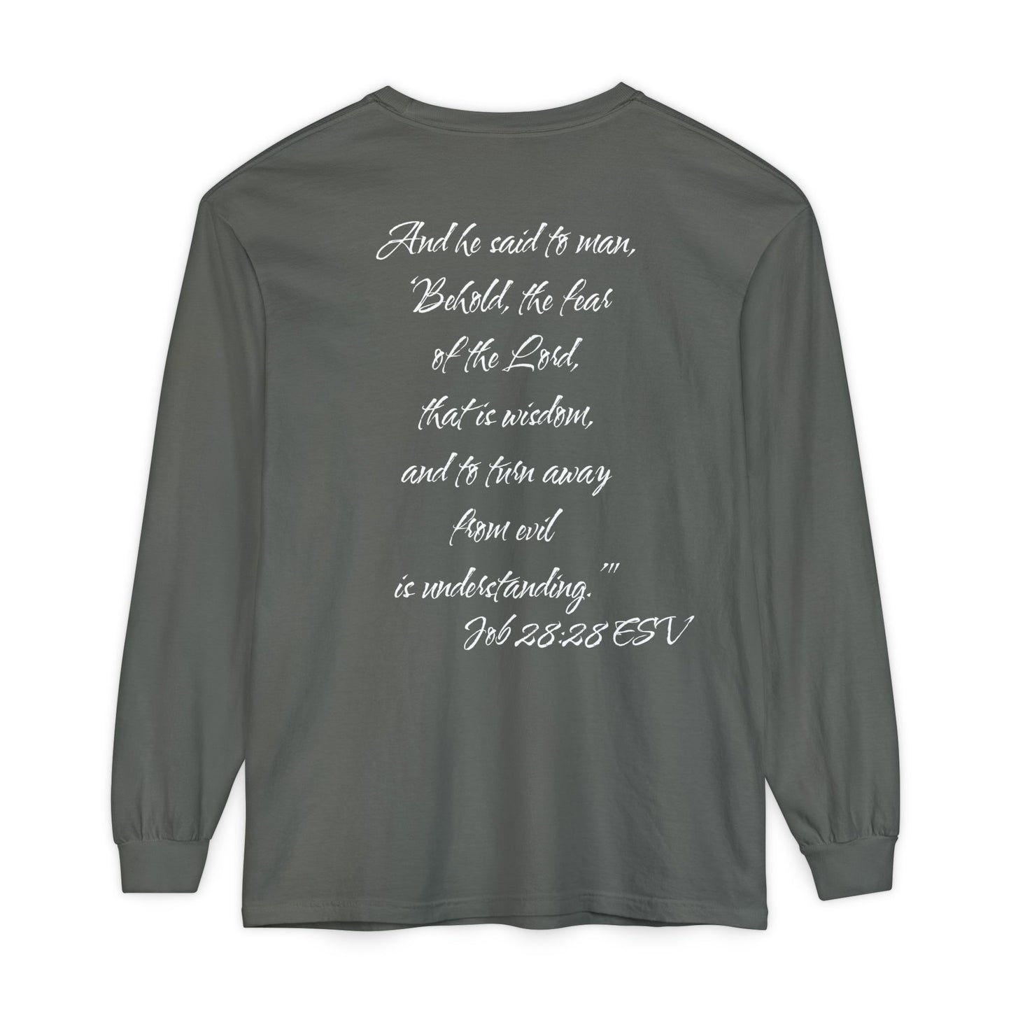 Job 28:28 ESV Long Sleeve Shirt
