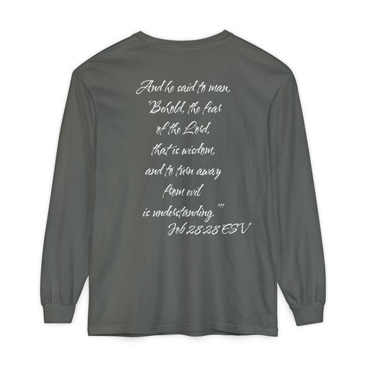 Job 28:28 ESV Long Sleeve Shirt
