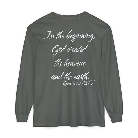 Genesis 1:1 ESV Long Sleeve Shirt